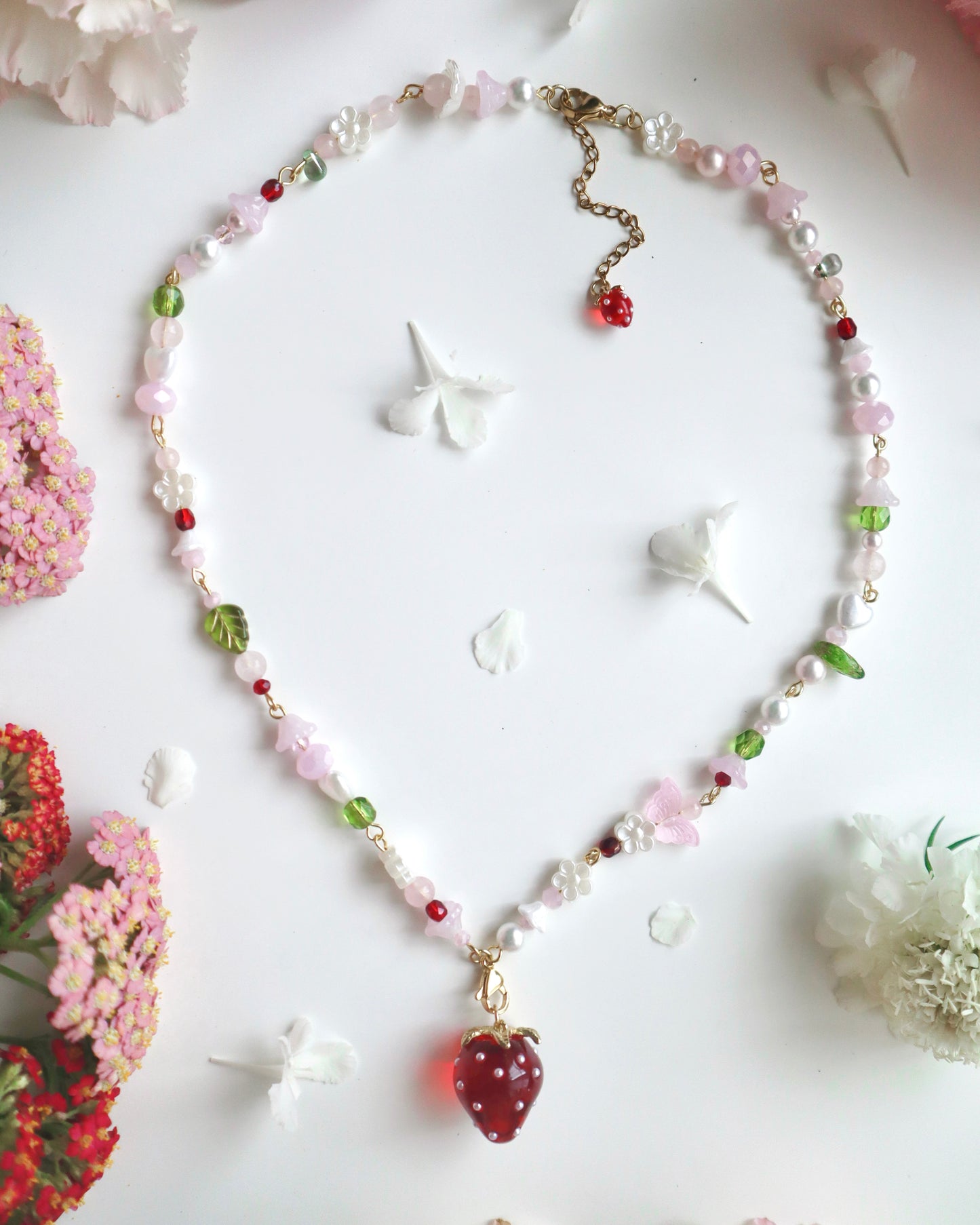 "Sweetest Regards" Strawberry Necklace