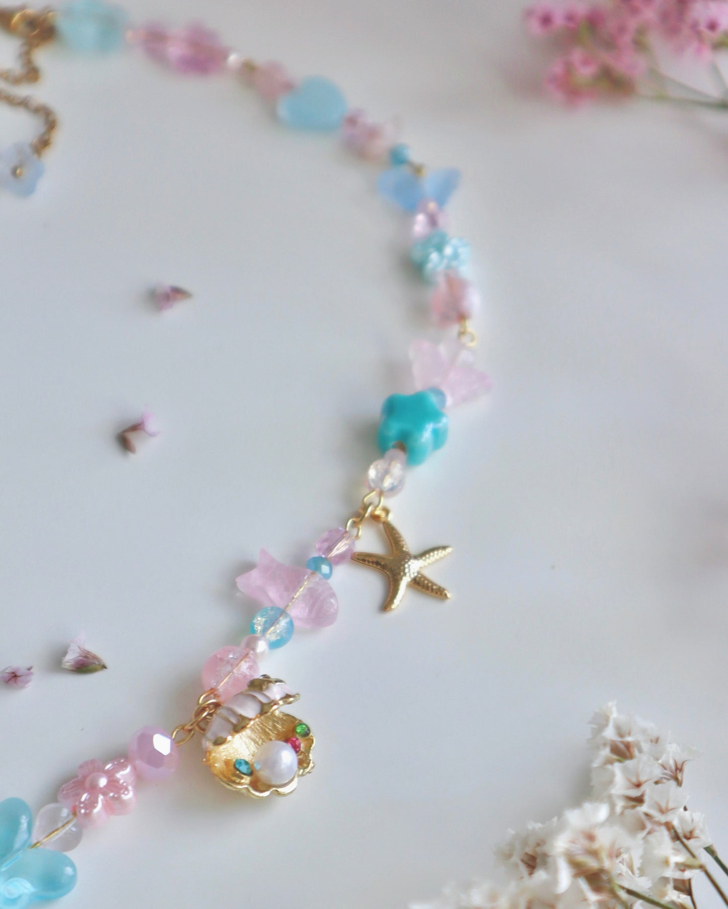 Beach Bunny Woodland Doll Necklace (One of a Kind)
