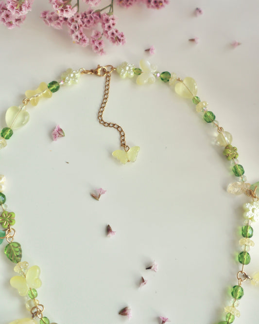 Deer Lemon Woodland Doll Necklace (One of a Kind)