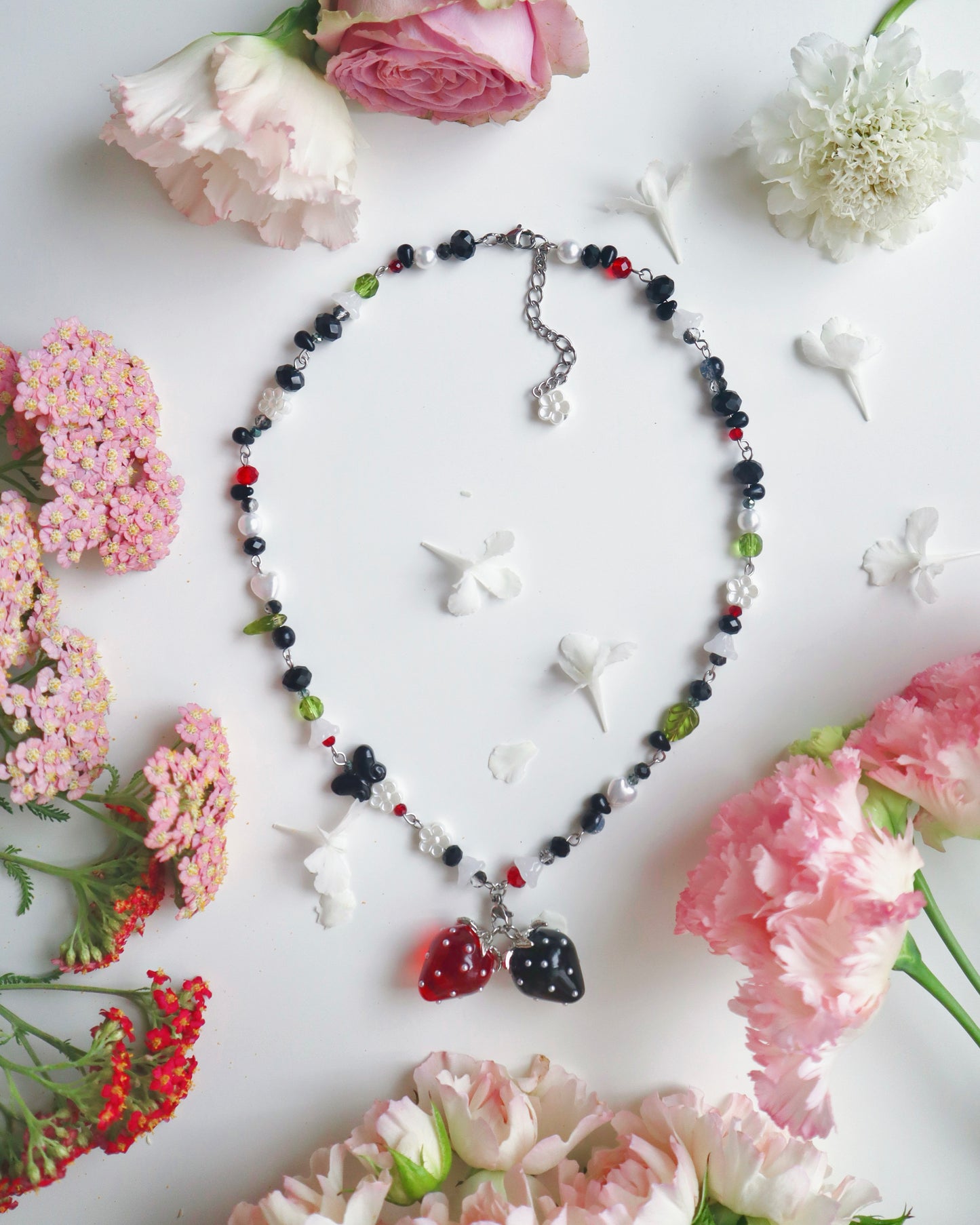 "Bitter Regards" Strawberry Necklace