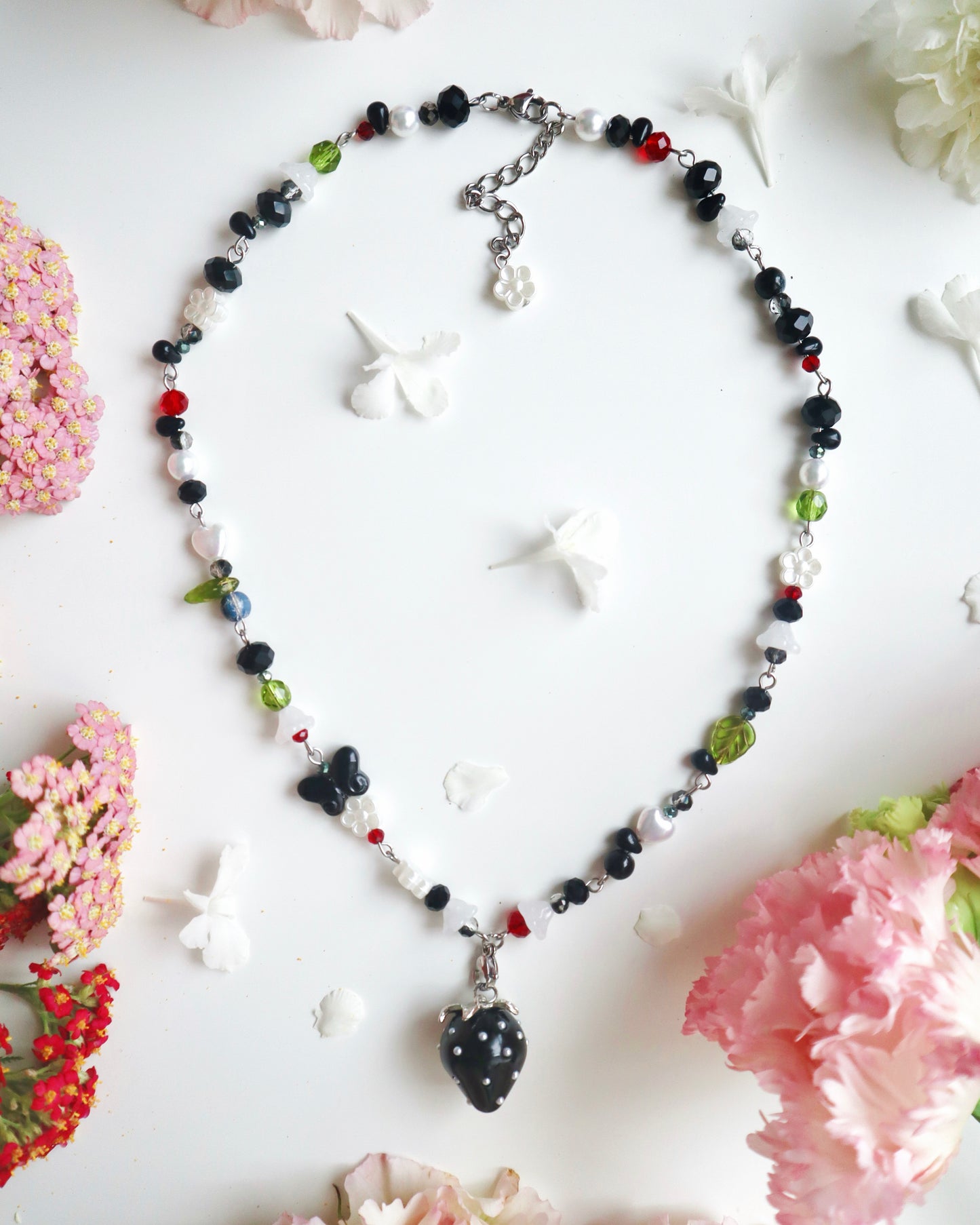 "Bitter Regards" Strawberry Necklace
