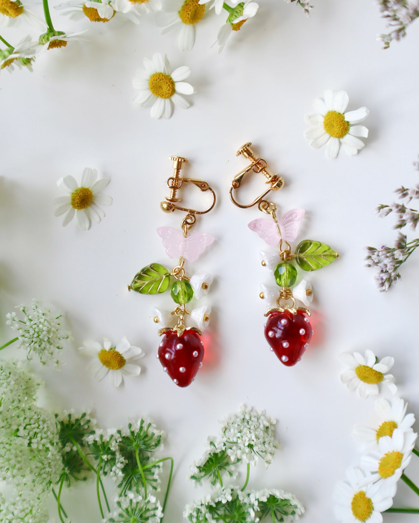 "Sweetest Regards" Strawberry Earrings