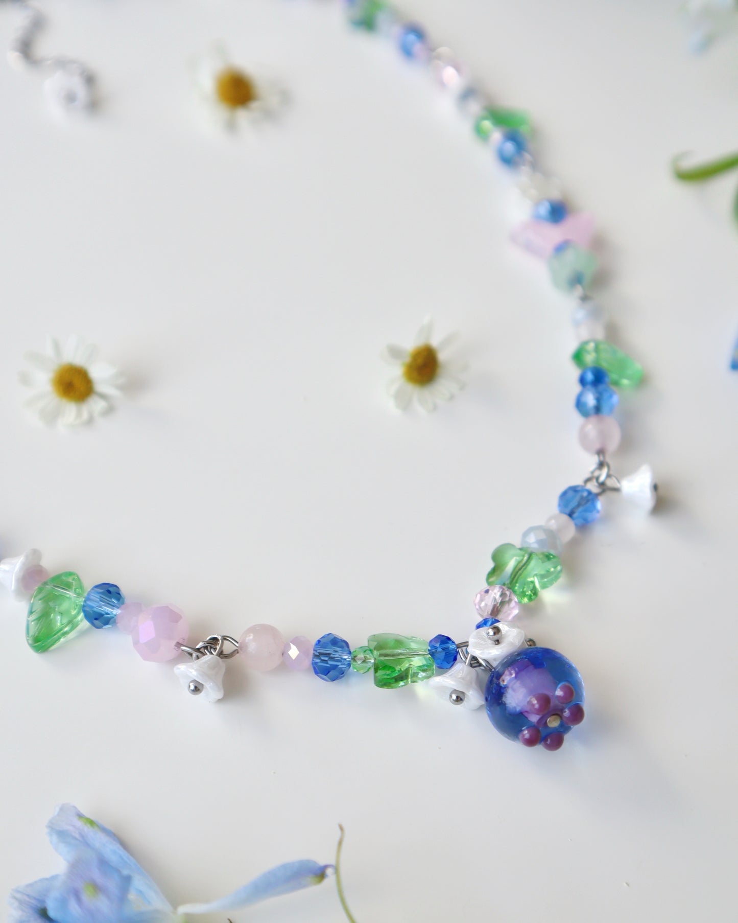 "Dear" Blueberry Necklace