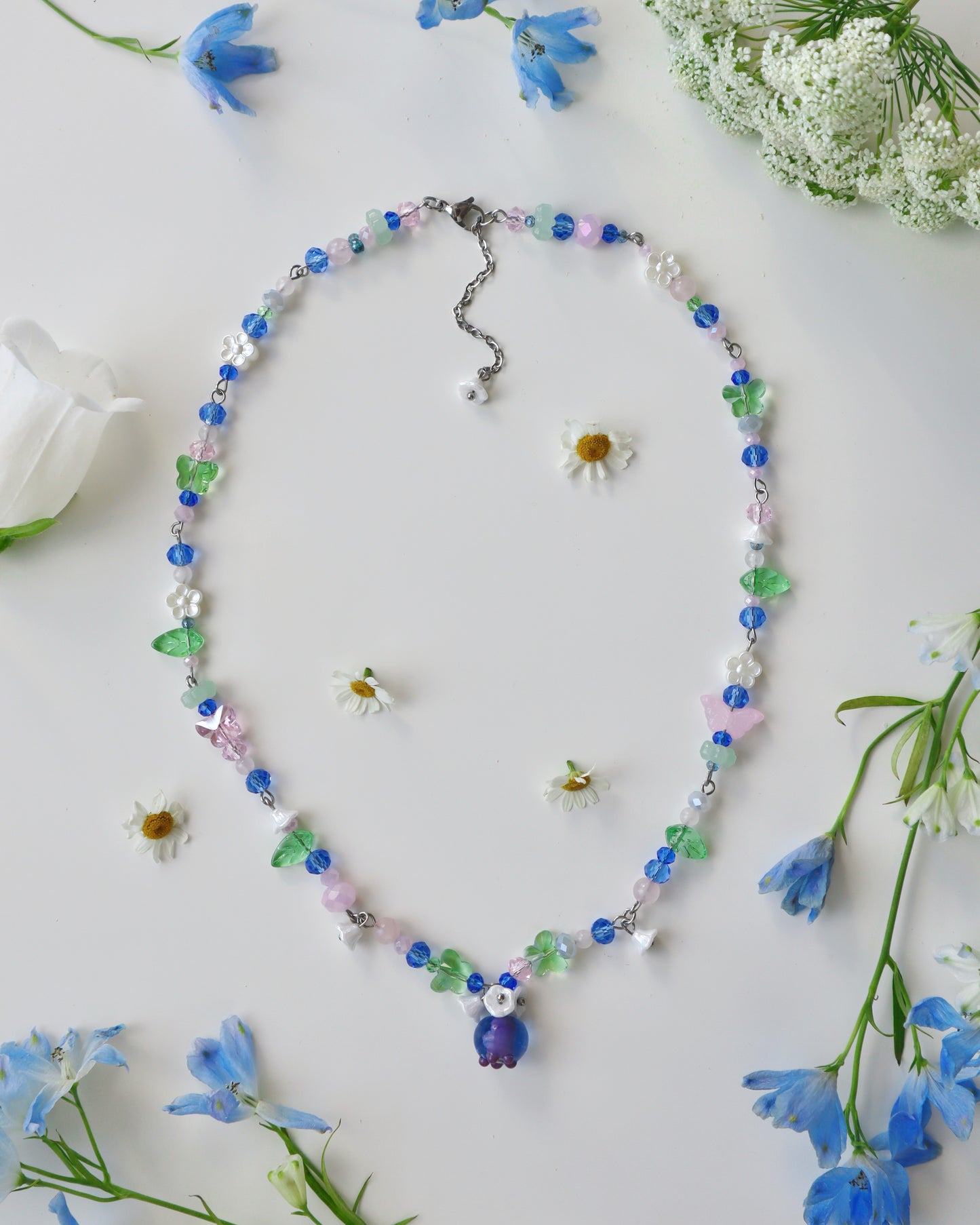 "Dear" Blueberry Necklace