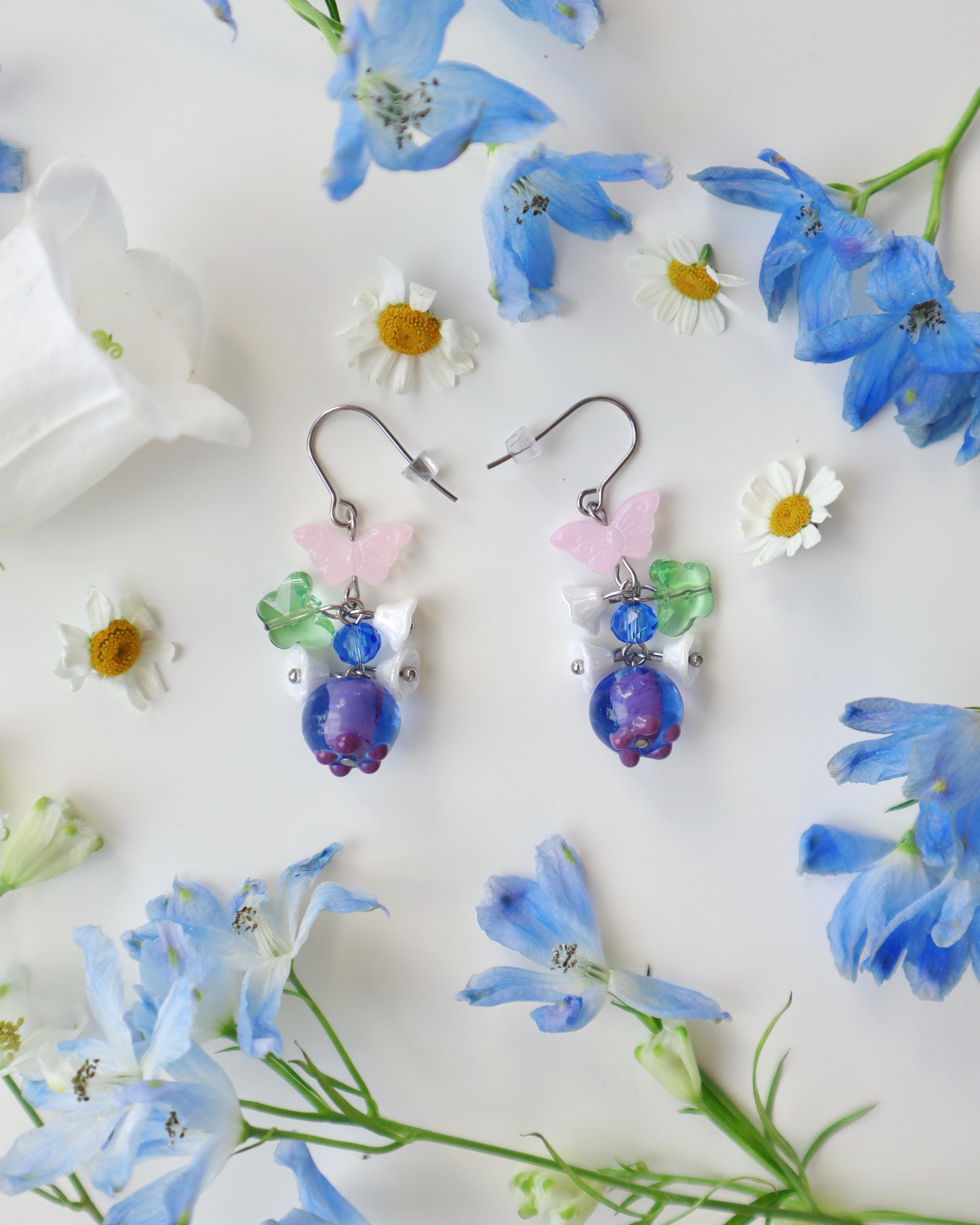 "Dear" Blueberry Earrings